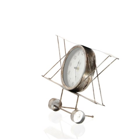 Metalowy zegar samolot 38x9,5x23,5cm Metalowy zegar samolot 38x9,5x23,5cm