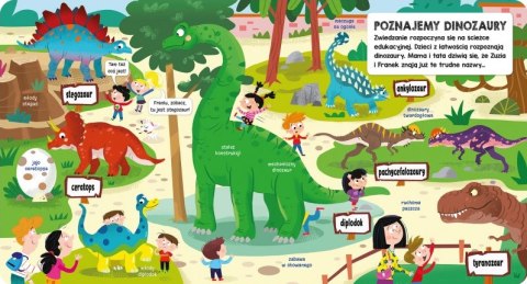 KSIĄŻECZKA Z OKIENKAMI DLA MALUCHÓW - DINOZAURY KSIĄŻECZKA Z OKIENKAMI DLA MALUCHÓW - DINOZAURY
