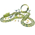 MEGA TOR WYŚCIGOWY XXXL DINOZAUR DINO PARK FIGURKI TREX AUTKO PĘTLA AKCESOR