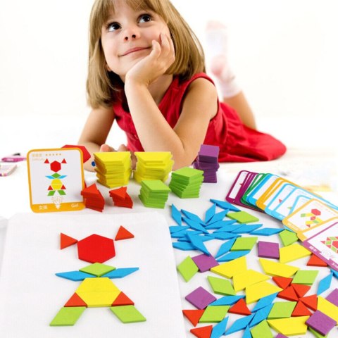 TANGRAM DREWNIANE PUZZLE GEOMETRYCZNE FIGURY GRA LOGICZNA MONTESSORI TANGRAM DREWNIANE PUZZLE GEOMETRYCZNE FIGURY GRA LOGICZNA MONTESSORI