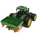 TRAKTOR Z PRZEYCZEPĄ ZABAWKOWY MASZYNA ROLNICZA
