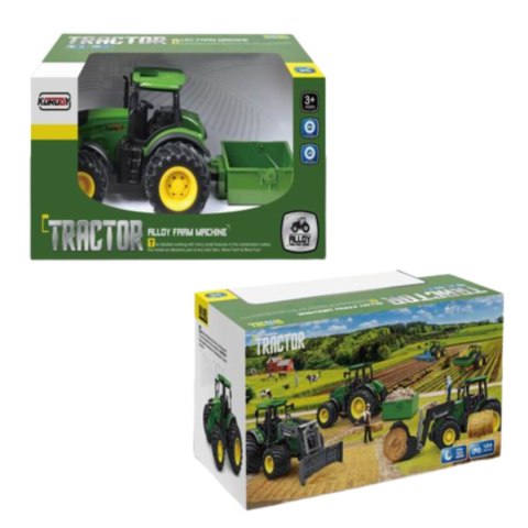 TRAKTOR Z PRZYCZEPĄ ZABAWKOWY ROLNIK DLA DZIECI TRAKTOR Z PRZYCZEPĄ ZABAWKOWY ROLNIK DLA DZIECI