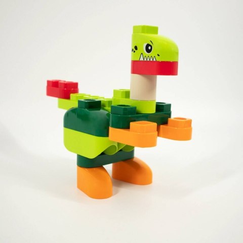 DINOZAURY Z KLOCKÓW DLA MALUSZKA 3 W 1, 37 EL. DINOZAURY Z KLOCKÓW DLA MALUSZKA 3 W 1, 37 EL.