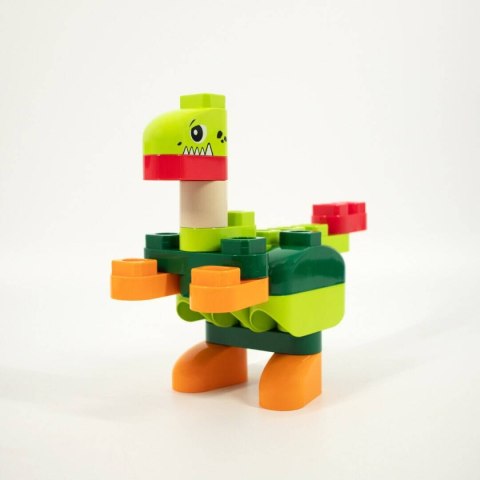 DINOZAURY Z KLOCKÓW DLA MALUSZKA 3 W 1, 37 EL. DINOZAURY Z KLOCKÓW DLA MALUSZKA 3 W 1, 37 EL.