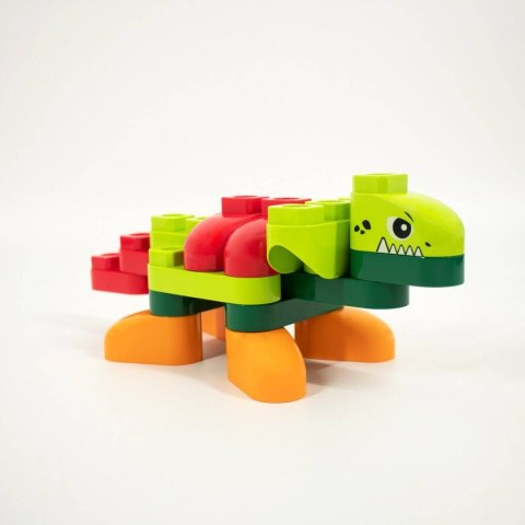 DINOZAURY Z KLOCKÓW DLA MALUSZKA 3 W 1, 37 EL. DINOZAURY Z KLOCKÓW DLA MALUSZKA 3 W 1, 37 EL.
