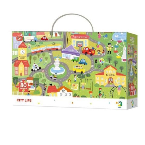 Puzzle Obserwacyjne Zycie w miescie, 80 el. 300135 Puzzle Obserwacyjne Zycie w miescie, 80 el. 300135