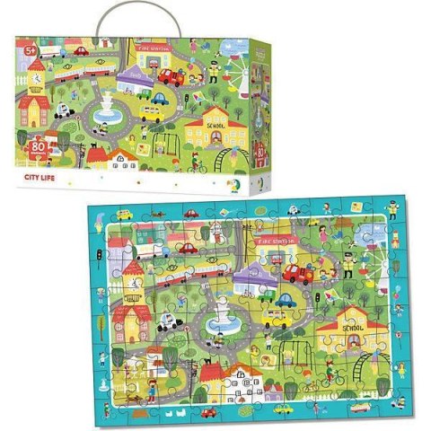Puzzle Obserwacyjne Zycie w miescie, 80 el. 300135 Puzzle Obserwacyjne Zycie w miescie, 80 el. 300135