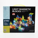 KLOCKI MAGNETYCZNE ZJEŻDŻALNIA 75 EL. ZE ŚWIATŁEM