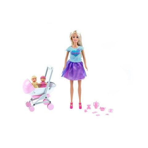 LALKA ANLILY 30 CM. Z BLIŹNIAKAMI I WÓZKIEM LALKA ANLILY 30 CM. Z BLIŹNIAKAMI I WÓZKIEM