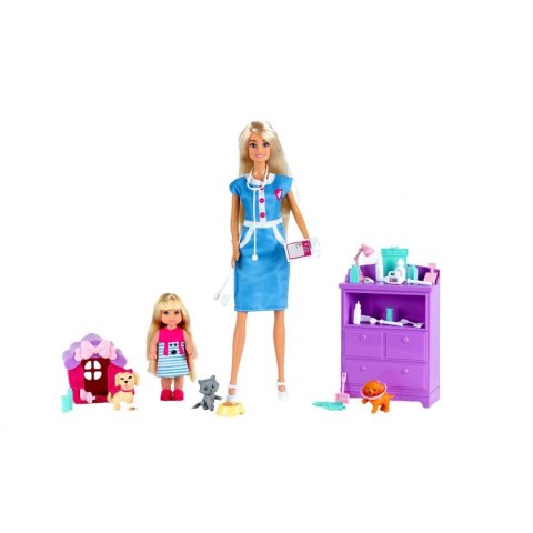 WETERYNARZ ANLILY - LALKA 30CM - ZESTAW ZE ZWIERZĘTAMI WETERYNARZ ANLILY - LALKA 30CM - ZESTAW ZE ZWIERZĘTAMI