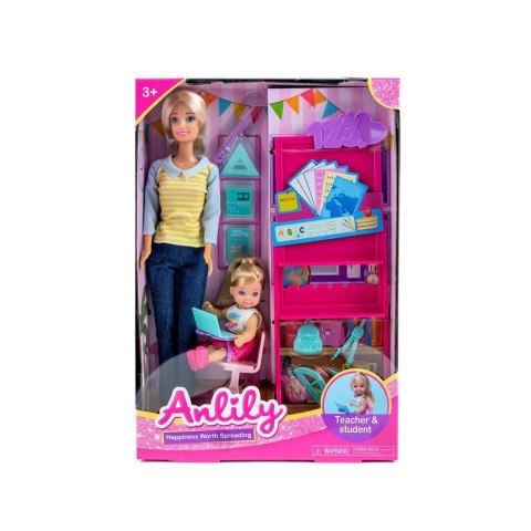 LALKA ANLILY 30 CM ZESTAW NAUCZYCIELKI LALKA ANLILY 30 CM ZESTAW NAUCZYCIELKI