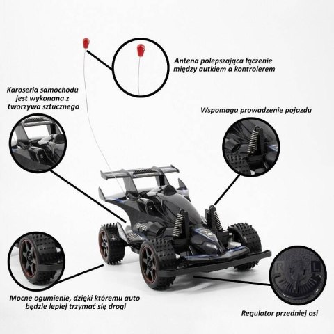 AUTO NA PILOTA 25CM ZE ŚWIATŁEM AUTO NA PILOTA 25CM ZE ŚWIATŁEM