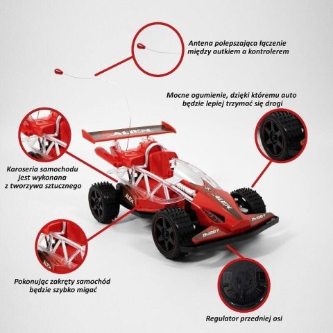 AUTO NA PILOTA 25CM ZE ŚWIATŁEM AUTO NA PILOTA 25CM ZE ŚWIATŁEM