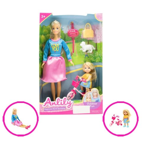 LALKA ANLILY 29CM - SPACER Z CÓRKĄ I PSEM LALKA ANLILY 29CM - SPACER Z CÓRKĄ I PSEM