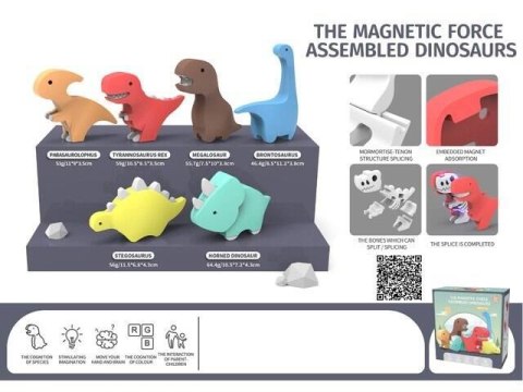 ZESTAW MAGNETYCZNYCH DINOZAURÓW ZESTAW MAGNETYCZNYCH DINOZAURÓW