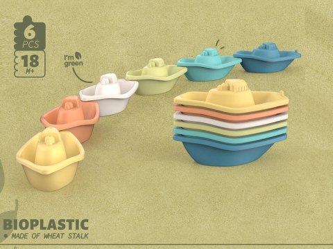 ŁÓDECZKI Z BIOPLASTIKU 6 EL. ŁÓDECZKI Z BIOPLASTIKU 6 EL.