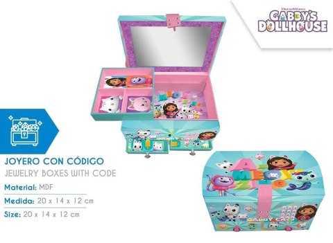 Pudełko na biżuterię z kodem Gabby's Dollhouse Pudełko na biżuterię z kodem Gabby's Dollhouse