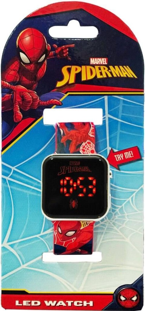 Spiderman Zegarek LED z kalendarzem Spiderman Zegarek LED z kalendarzem