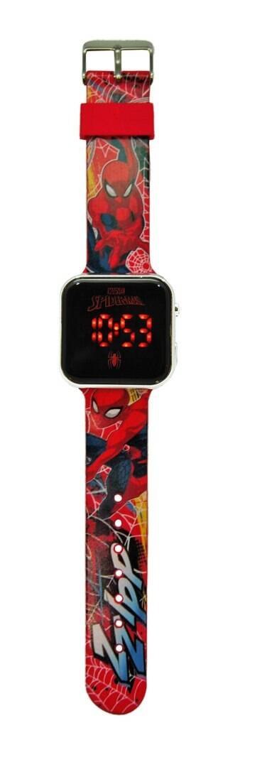 Spiderman Zegarek LED z kalendarzem Spiderman Zegarek LED z kalendarzem