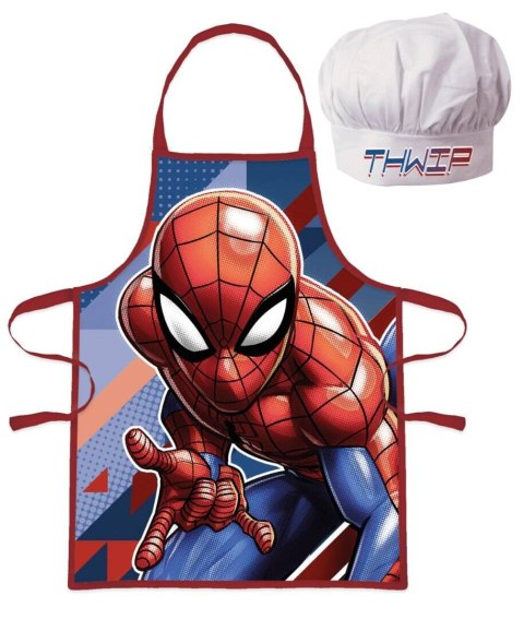 Spiderman Zestaw fartuch + czapka szefa kuchni Spiderman Zestaw fartuch + czapka szefa kuchni