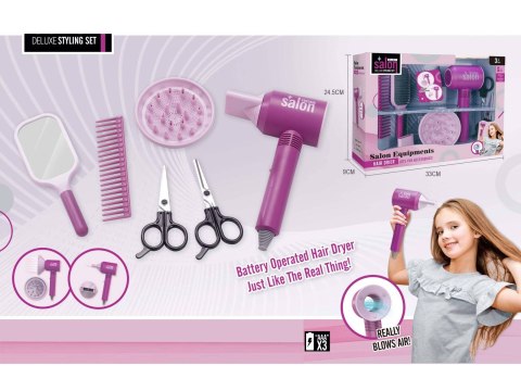 ZESTAW FRYZJERSKI Z SUSZARKĄ NA BATERIE ZESTAW FRYZJERSKI Z SUSZARKĄ NA BATERIE