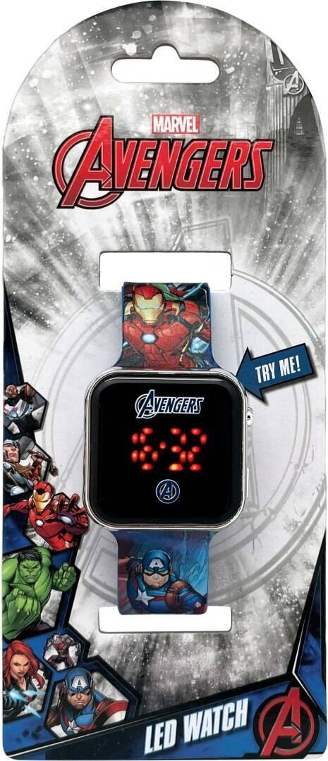 Zegarek LED z kalendarzem Avengers Kids Euroswan Zegarek LED z kalendarzem Avengers Kids Euroswan