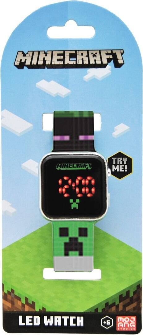 Zegarek LED z kalendarzem Minecraft Zegarek LED z kalendarzem Minecraft