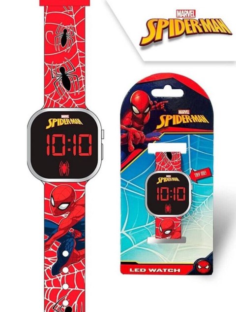 Zegarek LED z kalendarzem Spiderman Zegarek LED z kalendarzem Spiderman