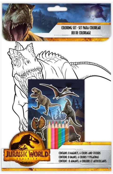 Zestaw do kolorowania Jurassic World Zestaw do kolorowania Jurassic World