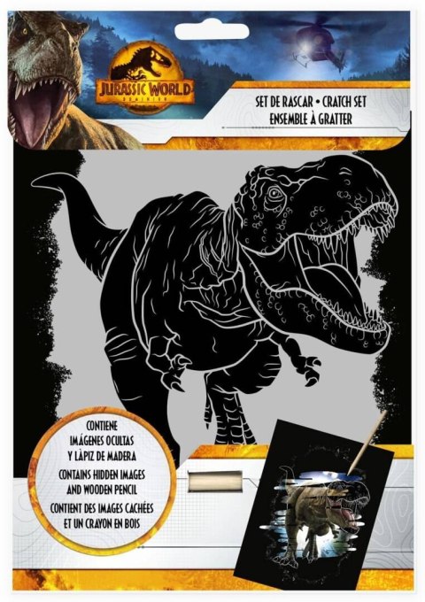 Zestaw kreatywny - wydrapywanka / scrapbook Jurassic World Zestaw kreatywny - wydrapywanka / scrapbook Jurassic World