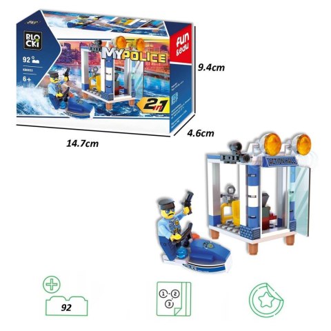 Klocki Blocki MyPolice 2 W 1 92 el. Klocki Blocki MyPolice 2 W 1 92 el.