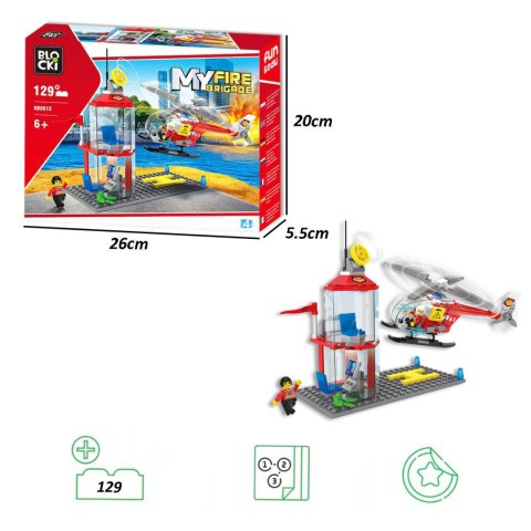 Klocki Blocki MyFire Lądowisko Helikoptera Klocki Blocki MyFire Lądowisko Helikoptera