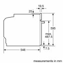 Piekarnik Bosch HBA172BS0S 71 L Elektryczna piroliza Sterowanie dotykowe Wysokość 59,5 cm Szerokość 59,4 cm Stal nierdzewna