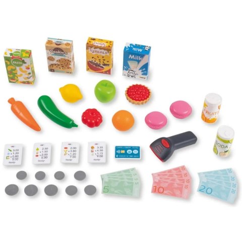 SMOBY Sklep Supermarket z Wózkiem Elektroniczną Kasą ze Skanerem SMOBY Sklep Supermarket z Wózkiem Elektroniczną Kasą ze Skanerem