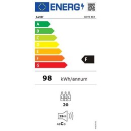 Candy Wine Cooler CCVB 30/1 Klasa efektywności energetycznej F, Wolnostojący, Pojemność butelek 20, Czarny