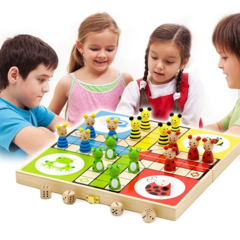 Drewniana gra Ludo Chińczyk Viga Toys Drewniana gra Ludo Chińczyk Viga Toys