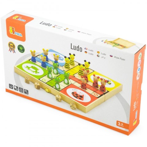 Drewniana gra Ludo Chińczyk Viga Toys Drewniana gra Ludo Chińczyk Viga Toys
