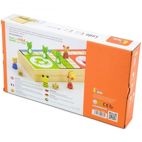 Drewniana gra Ludo Chińczyk Viga Toys Drewniana gra Ludo Chińczyk Viga Toys