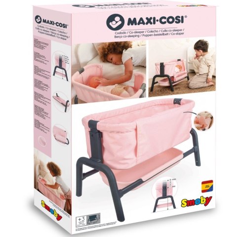 Smoby Łóżeczko Maxi-Cosi Quinny dla Lalek 38 cm ze Schowkiem i Regulacją Wysokości Smoby Łóżeczko Maxi-Cosi Quinny dla Lalek 38 cm ze Schowkiem i Regulacją Wysokości