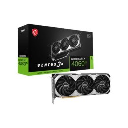 MSI GeForce RTX 4060 Ti VENTUS 3X 8G OC NVIDIA 8 GB GeForce RTX 4060 Ti GDDR6 PCI Express Gen 4 x16 Ilość portów HDMI 1 Taktowan