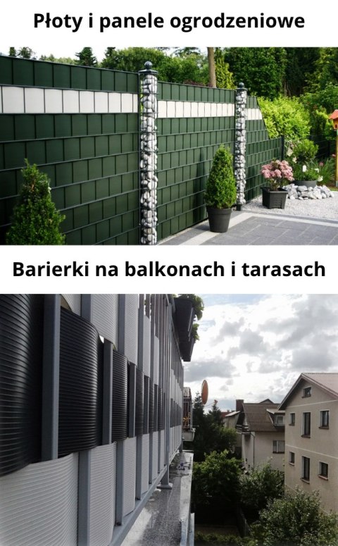 TAŚMA OGRODZENIOWA BASIC 1 x 2,55mb x 19cm GRAFIT TAŚMA OGRODZENIOWA BASIC 1 x 2,55mb x 19cm GRAFIT
