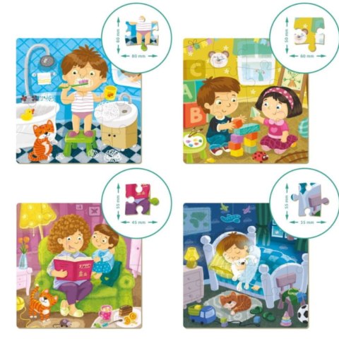 Puzzle 4 w 1 Mój Dzien 300130 Puzzle 4 w 1 Mój Dzien 300130