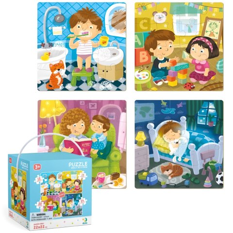 Puzzle 4 w 1 Mój Dzien 300130 Puzzle 4 w 1 Mój Dzien 300130