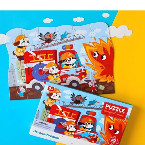 Puzzle Bohaterowie - Strażacy 30 el. 300372 Puzzle Bohaterowie - Strażacy 30 el. 300372