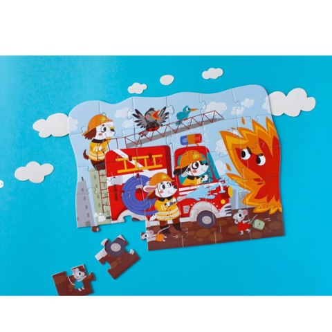Puzzle Bohaterowie - Strażacy 30 el. 300372 Puzzle Bohaterowie - Strażacy 30 el. 300372