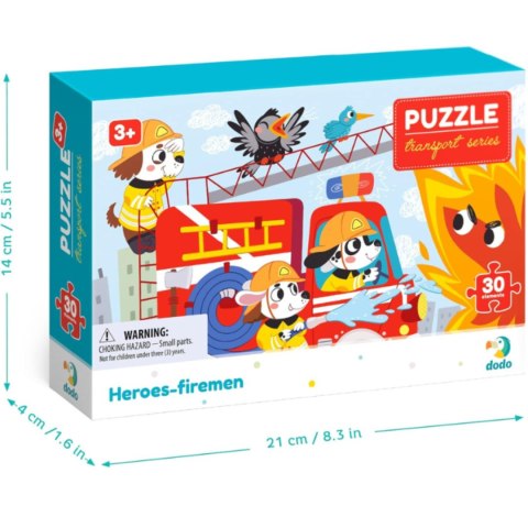 Puzzle Bohaterowie - Strażacy 30 el. 300372 Puzzle Bohaterowie - Strażacy 30 el. 300372