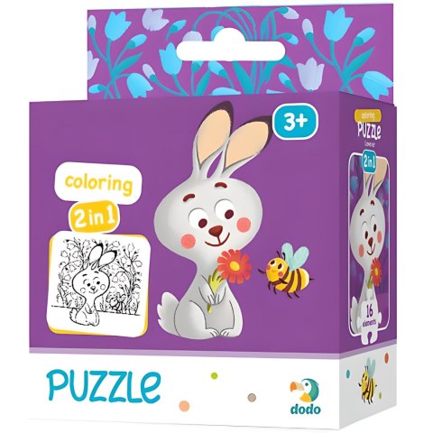 Puzzle Kolorowanka Zajaczek 300121 Puzzle Kolorowanka Zajaczek 300121