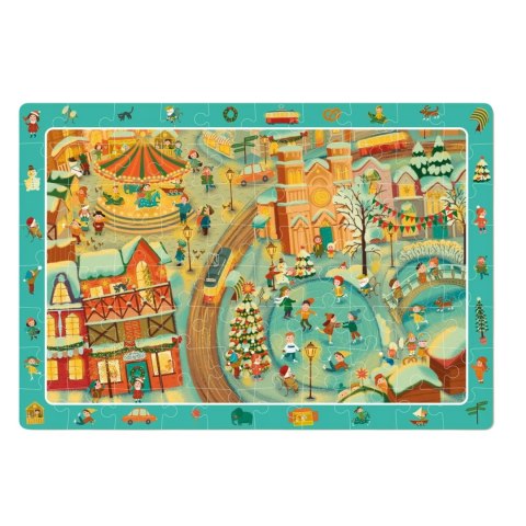 Puzzle Obserwacyjne 80 el. Zima w mieście 300352 Puzzle Obserwacyjne 80 el. Zima w mieście 300352