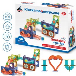 KLOCKI KONSTRUKCYJNE KREATYWNE MAGNETYCZNE 40EL