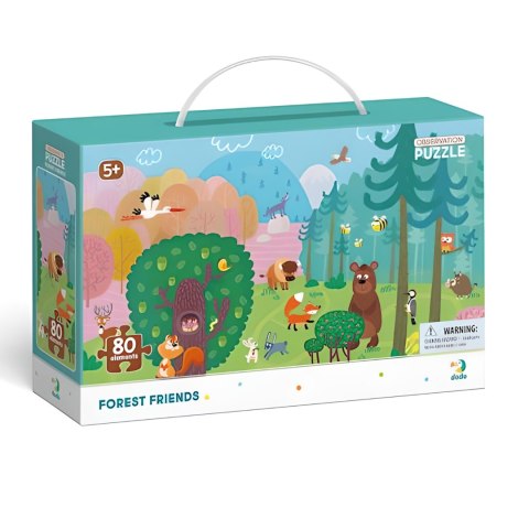 Puzzle Obserwacyjne 80 el. Leśni przyjaciel 300140 Puzzle Obserwacyjne 80 el. Leśni przyjaciel 300140
